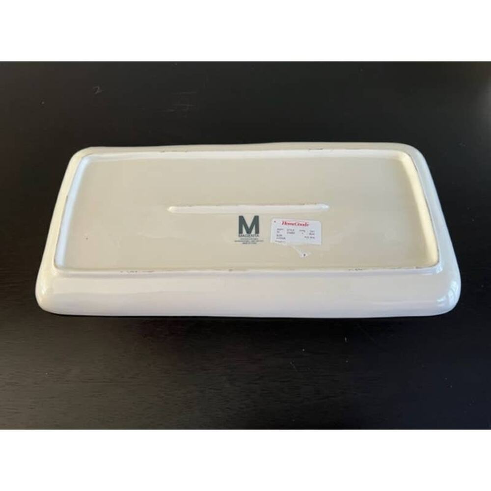 Rae Dunn Vintage 2015 Jingle Black Lettering Platter- M Stamped - Picture 2 of 5